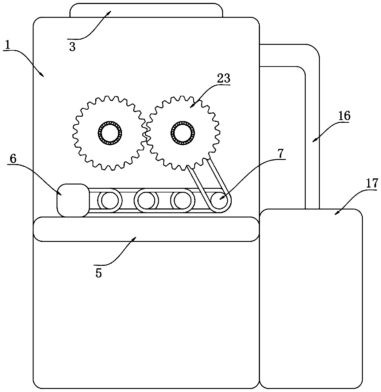 Screening device for soil remediation