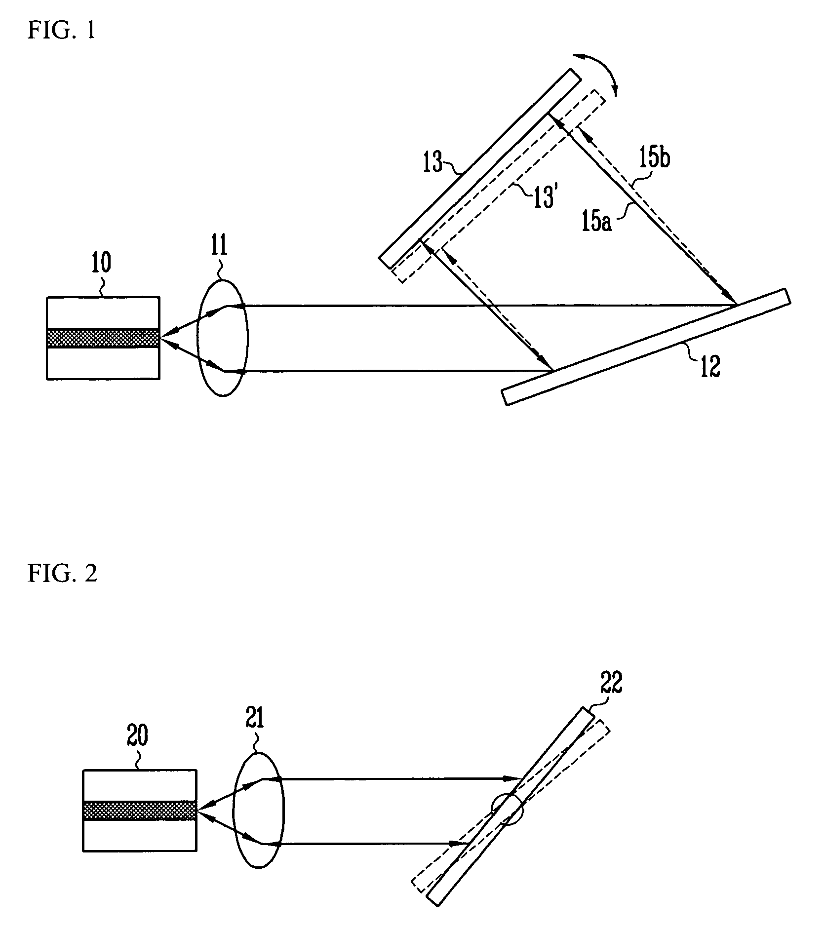 Tunable external cavity laser diode using variable optical deflector