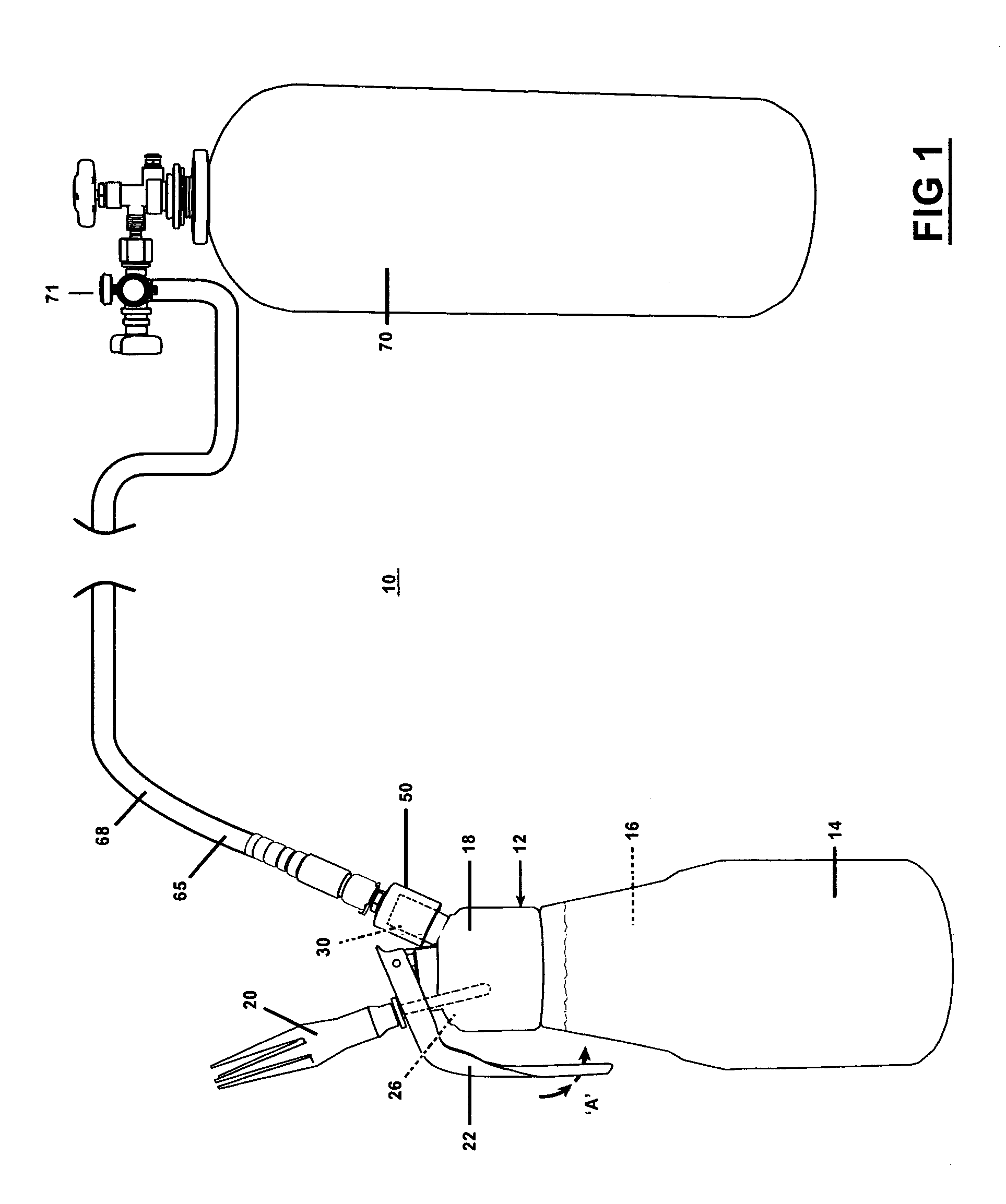 Remote pressure system for portable whipped cream dispensers