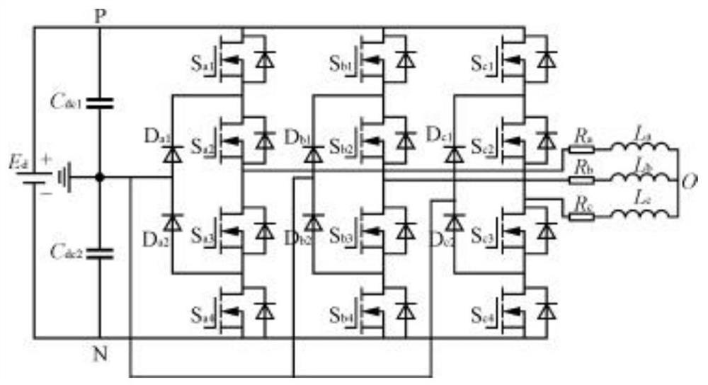 Three-level APF direct-current voltage balance control method capable of compensating even harmonics