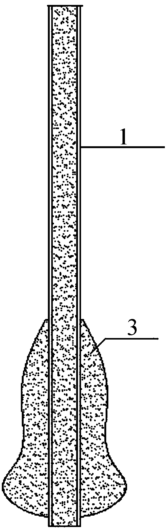 Construction method of slip-casting variable-cross section steel pipe pile and expansion and extrusion device of slip-casting variable-cross section steel pipe pile