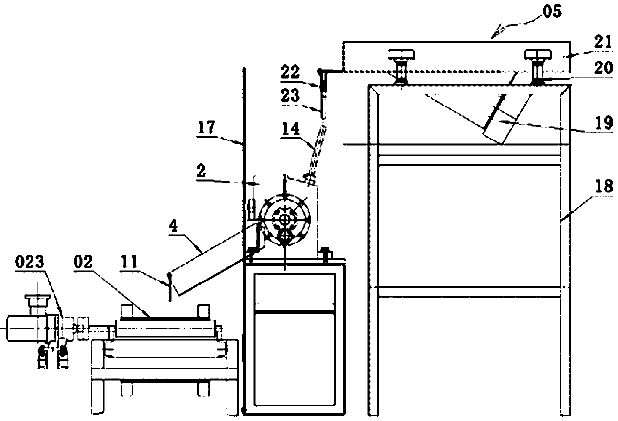 Full-automatic decomposition operation line for small-caliber bullet