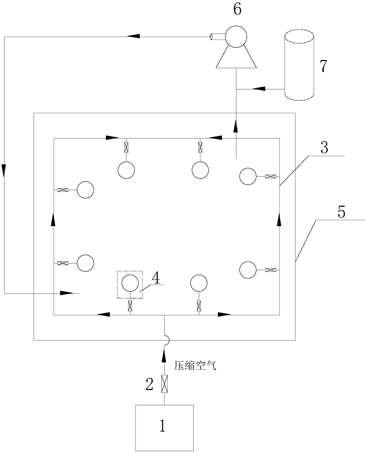 In-situ leaching uranium mining mine wastewater deodorization method