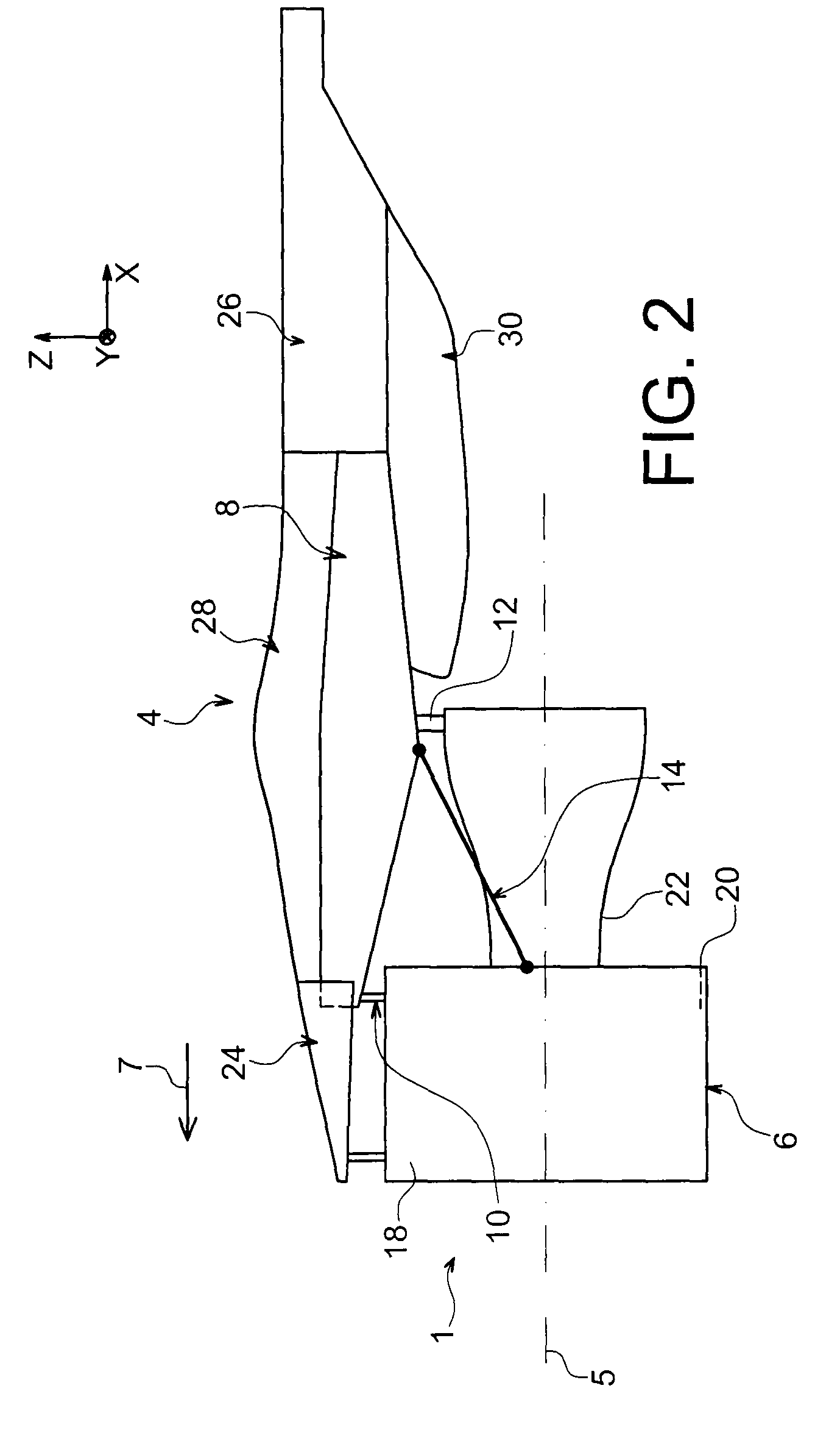 Aircraft engine assembly comprising a fan cowl-supporting cradle mounted on two separate elements