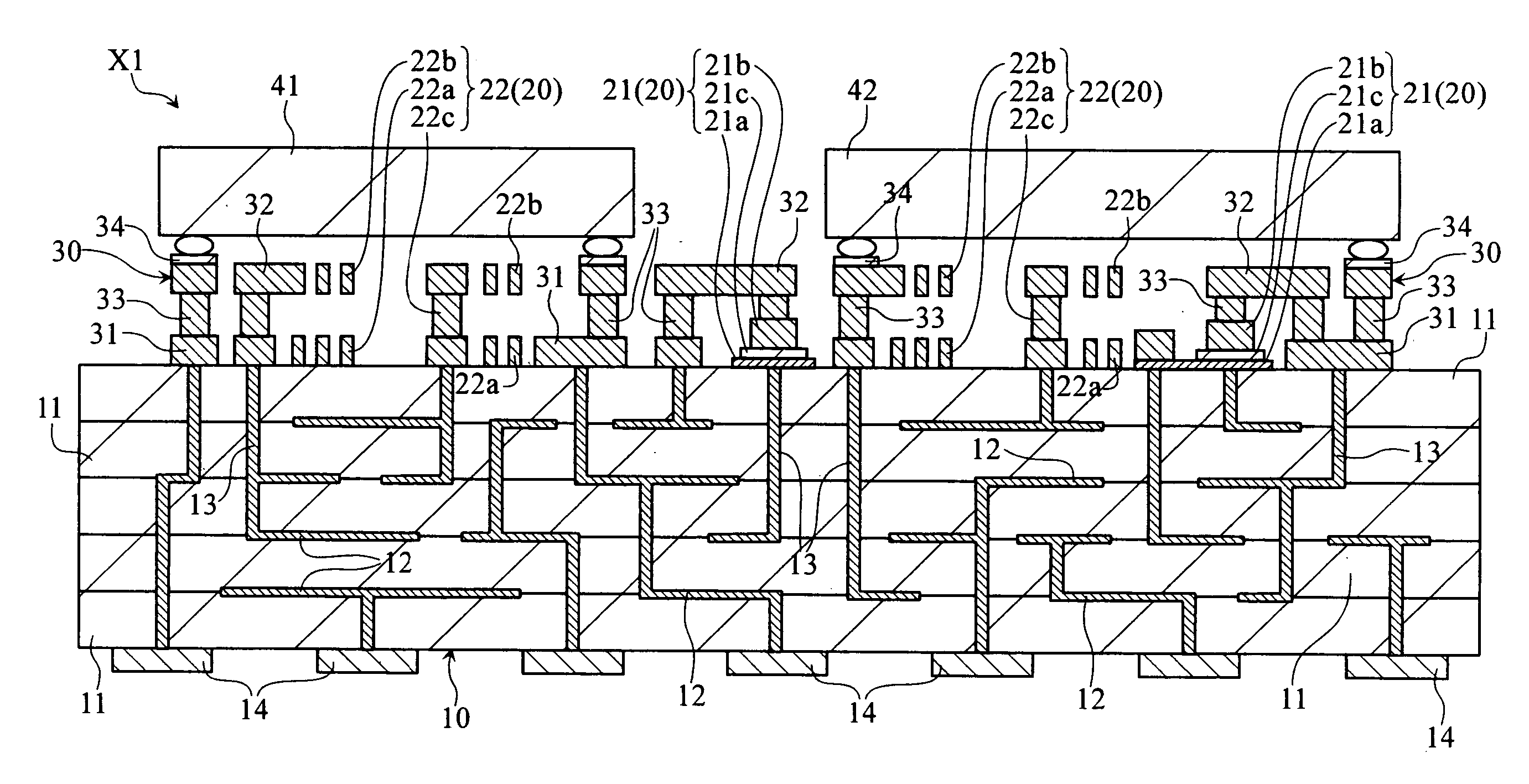 Electronic part module and method of making the same