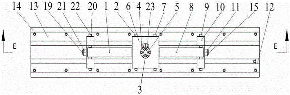 Metal material monoaxial performance test clamp