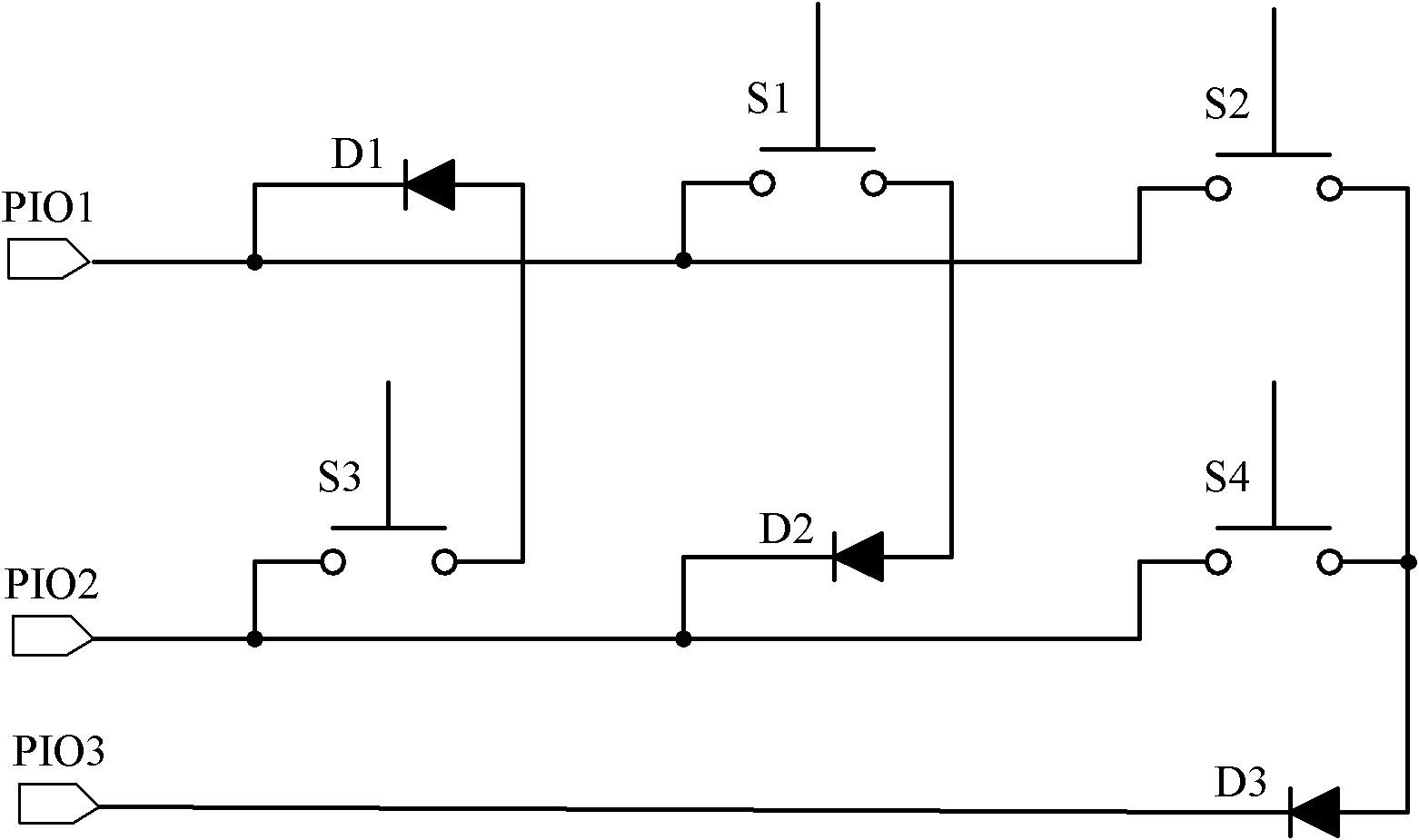 Key identifying circuit, key identifying method and STB (Set Top Box)