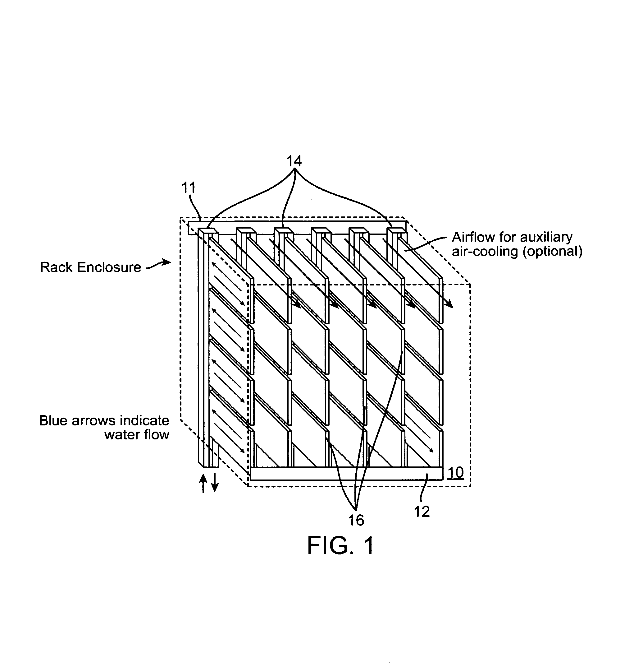 Method for high-density packaging and cooling of high-powered compute and storage server blades