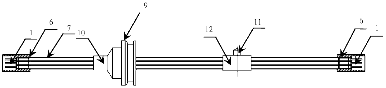 Injection-molded wire harness and molding method