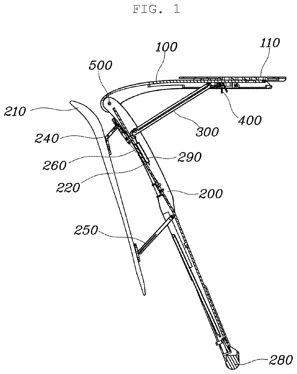 Wearable chair with truss structure