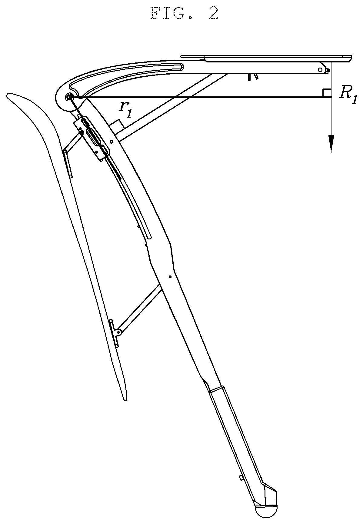 Wearable chair with truss structure