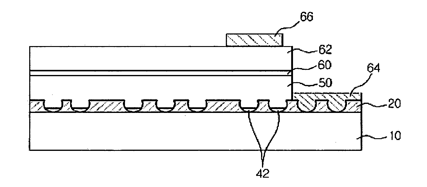 Compound semiconductor substrate grown on metal layer, method of manufacturing the same, and compound semiconductor device using the same