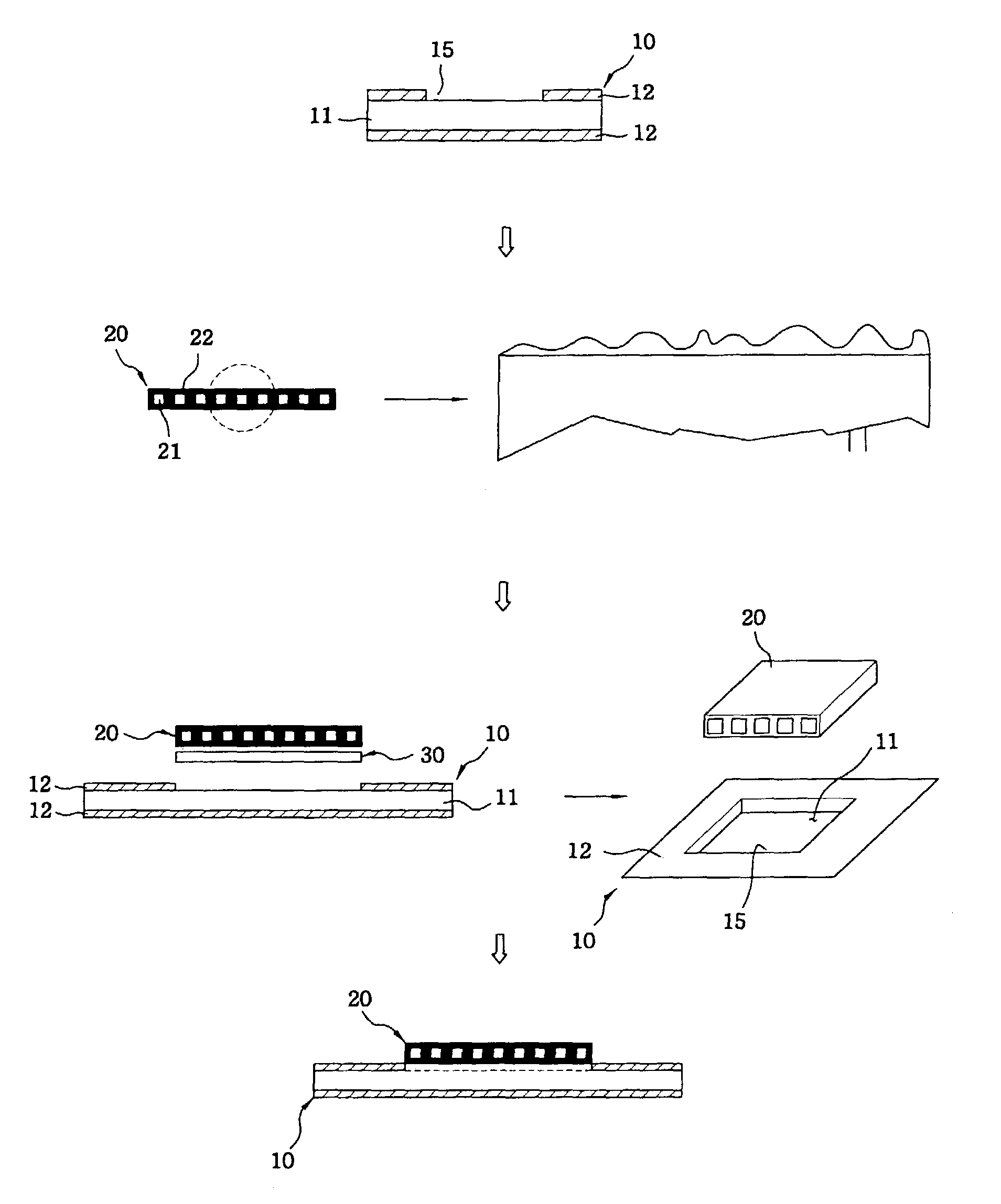 Method of attaching optical waveguide component to printed circuit board