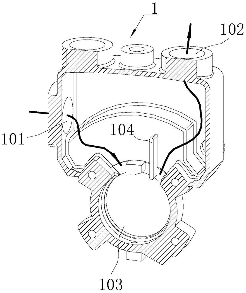 Peripheral pump capable of preventing impurities from caking