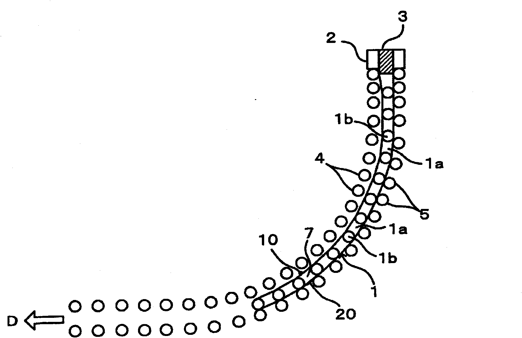 Roll-to-roll distance measuring device