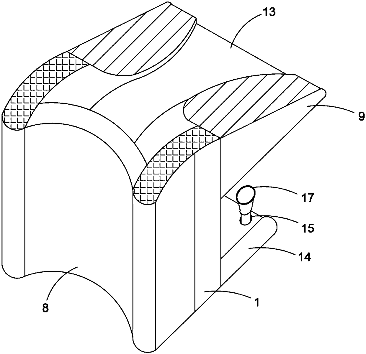 Table edge anti-roughness easing device