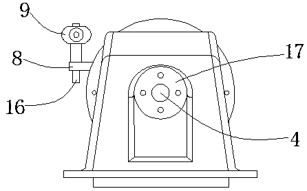 Pump pushing device used for ship