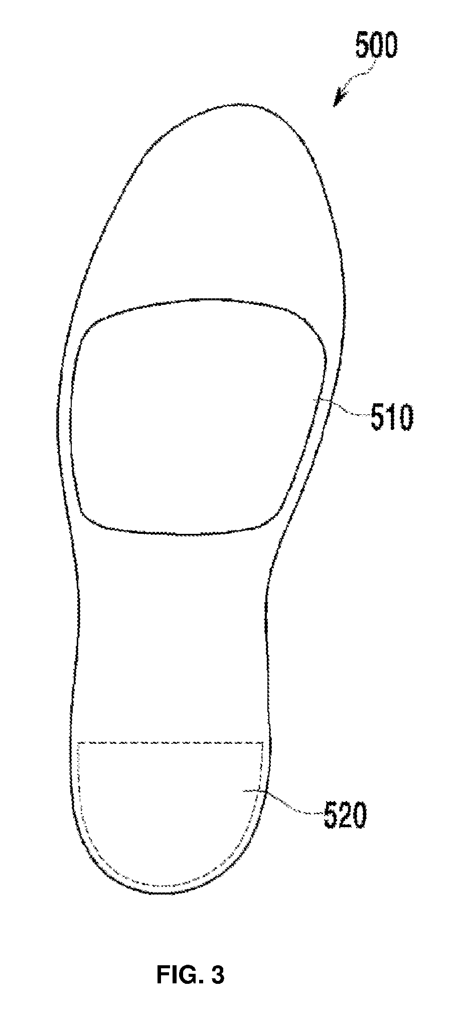 Sole for dispersing pressure of midfoot and metatarsal bones and shoe having same