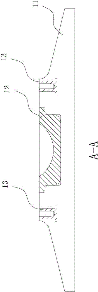 Vertical cylinder base plate of truck crane