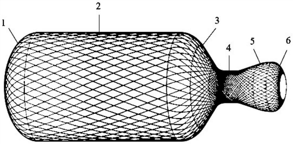 Solid rocket engine shell seal head stress calculation method