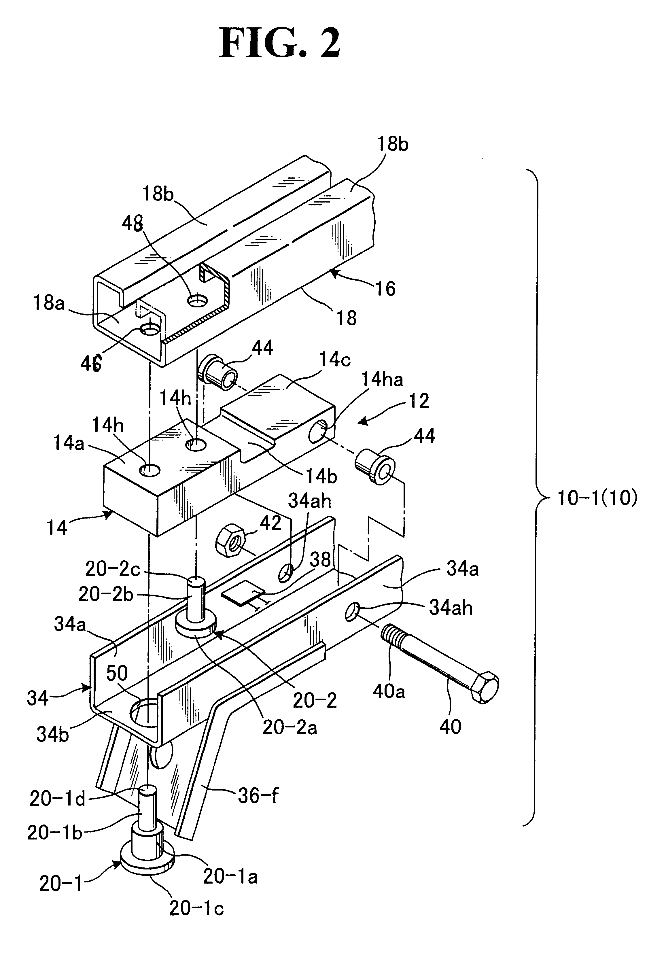 Structure for load detection element in vehicle seat