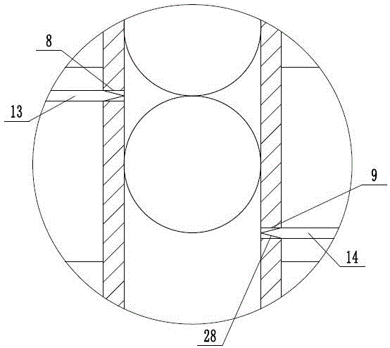 Branching device of cylindrical workpiece