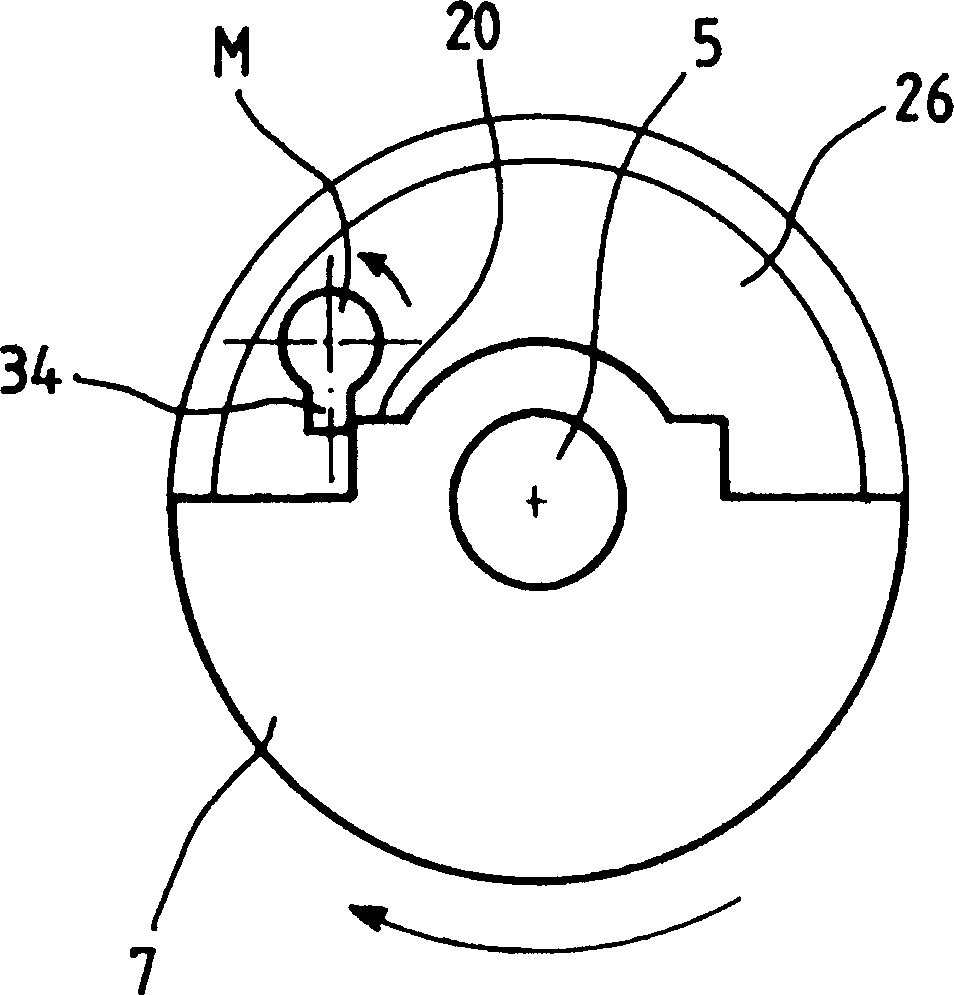 Breaker actuator inserted in detachable rotating parts with linking logic