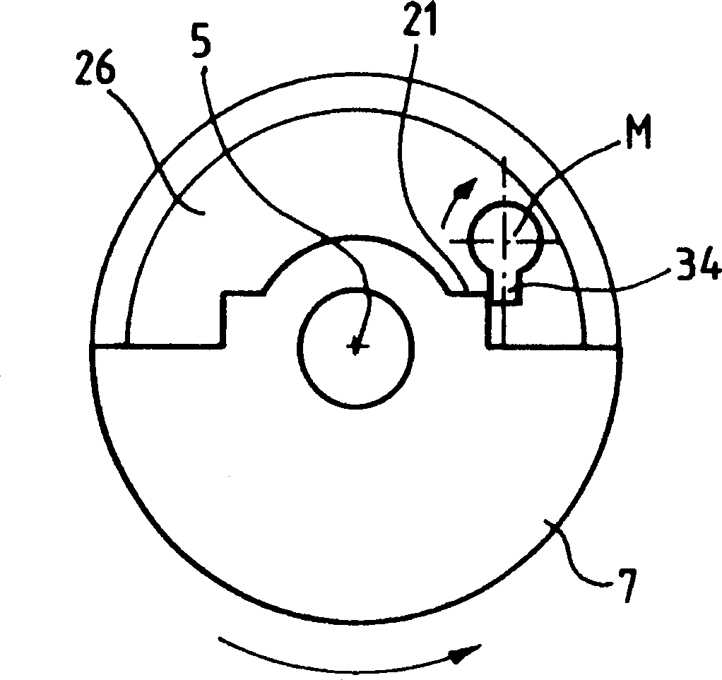 Breaker actuator inserted in detachable rotating parts with linking logic