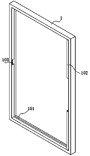 Casement window body with gauze element