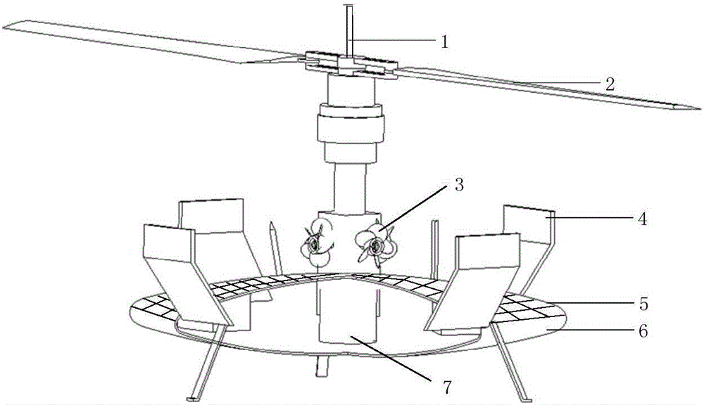 Gyroplane for random detection using Mars atmospheric circulation and application method thereof
