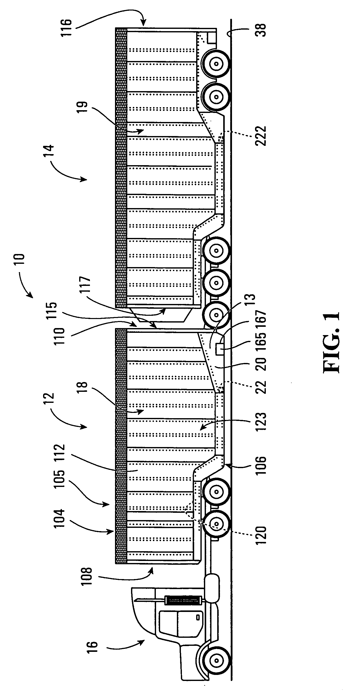 Apparatus and system for densifying and transporting bulk materials, and related methods