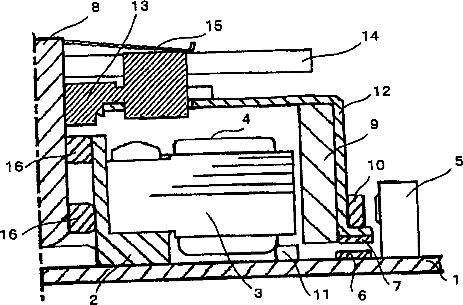 Polygon mirror drive motor and laser mirror radiation device