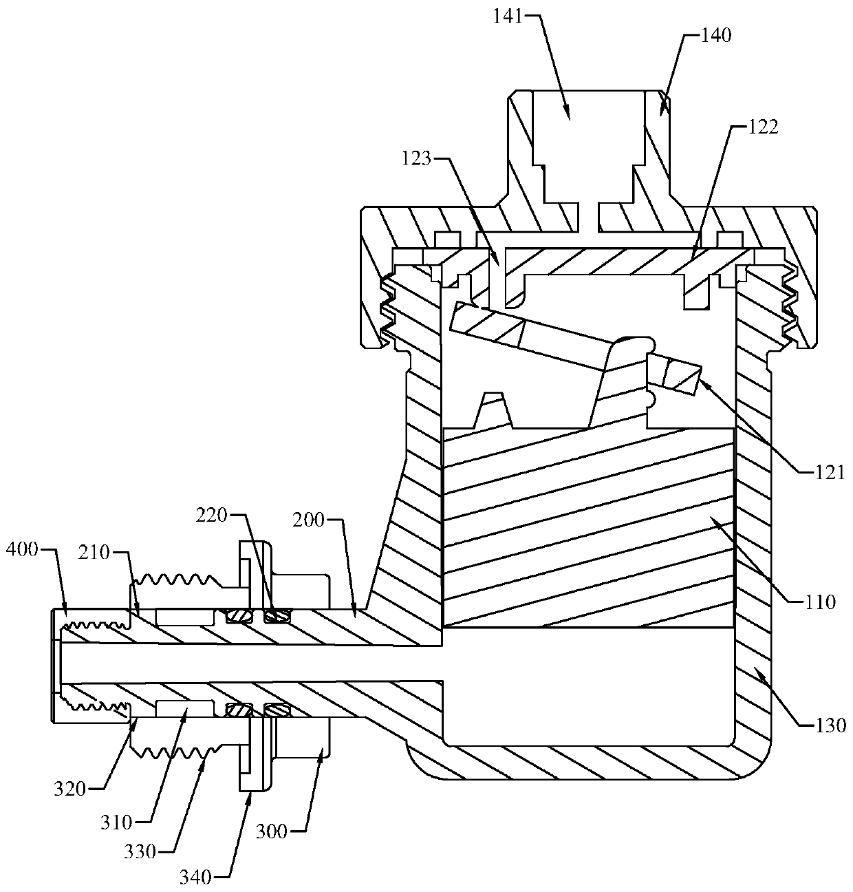 Pipe joint and exhaust valve