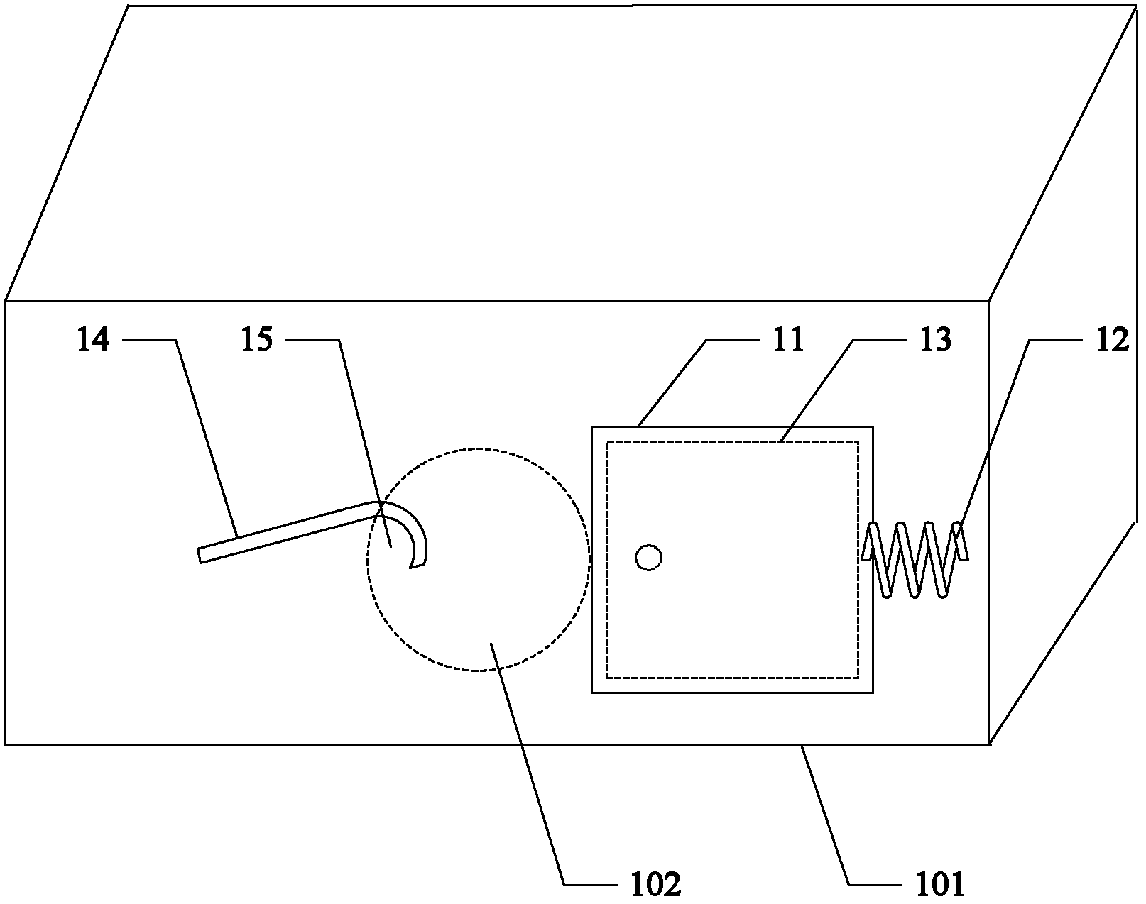 Lens cap device and projection machine