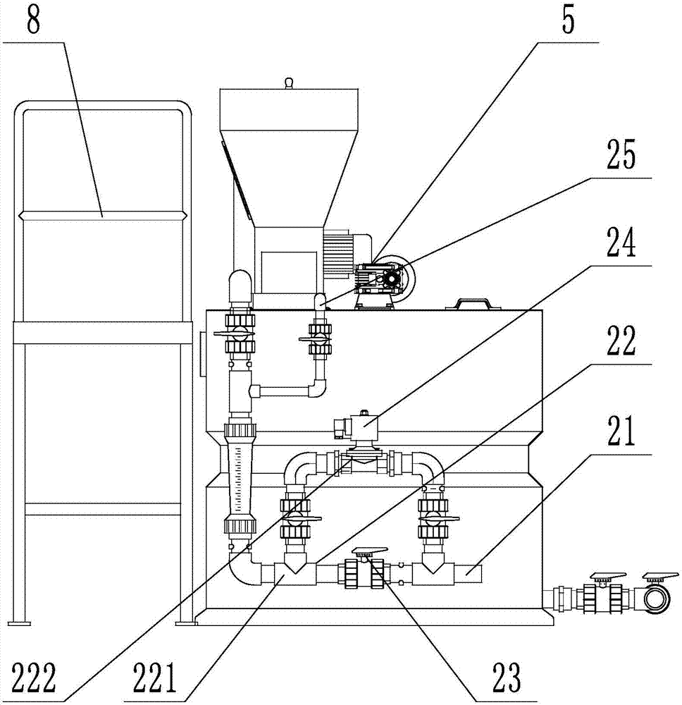 Full-automatic flocculating agent preparation device