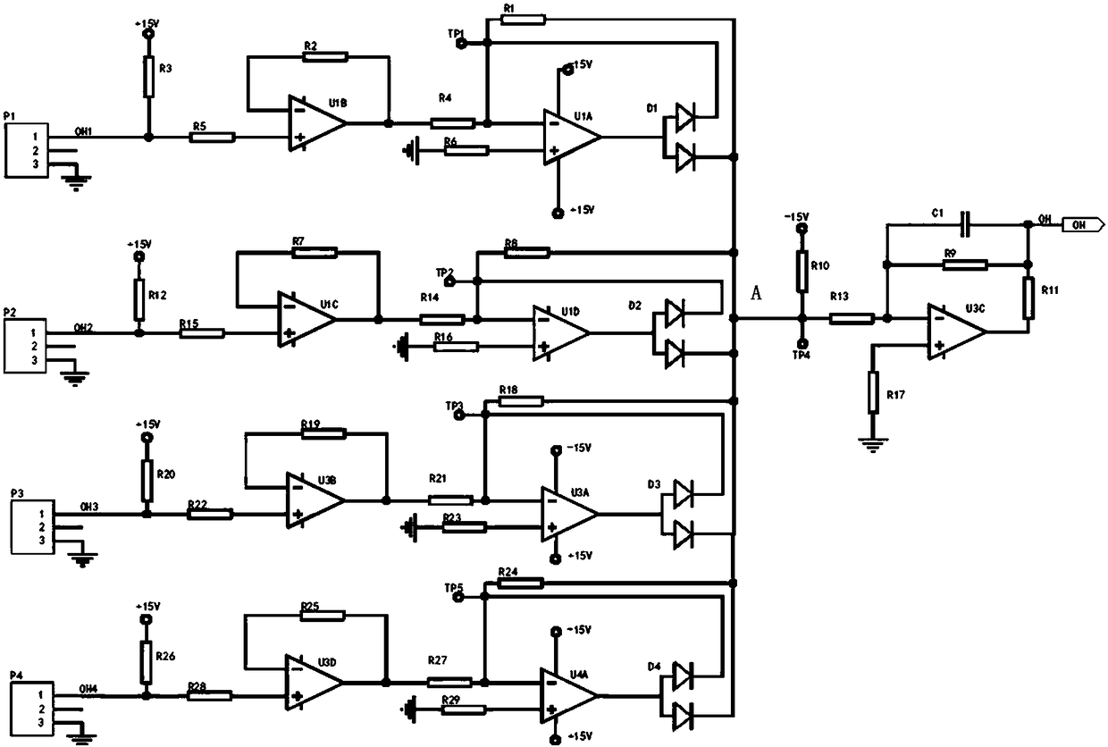 Temperature detection circuit of frequency converter