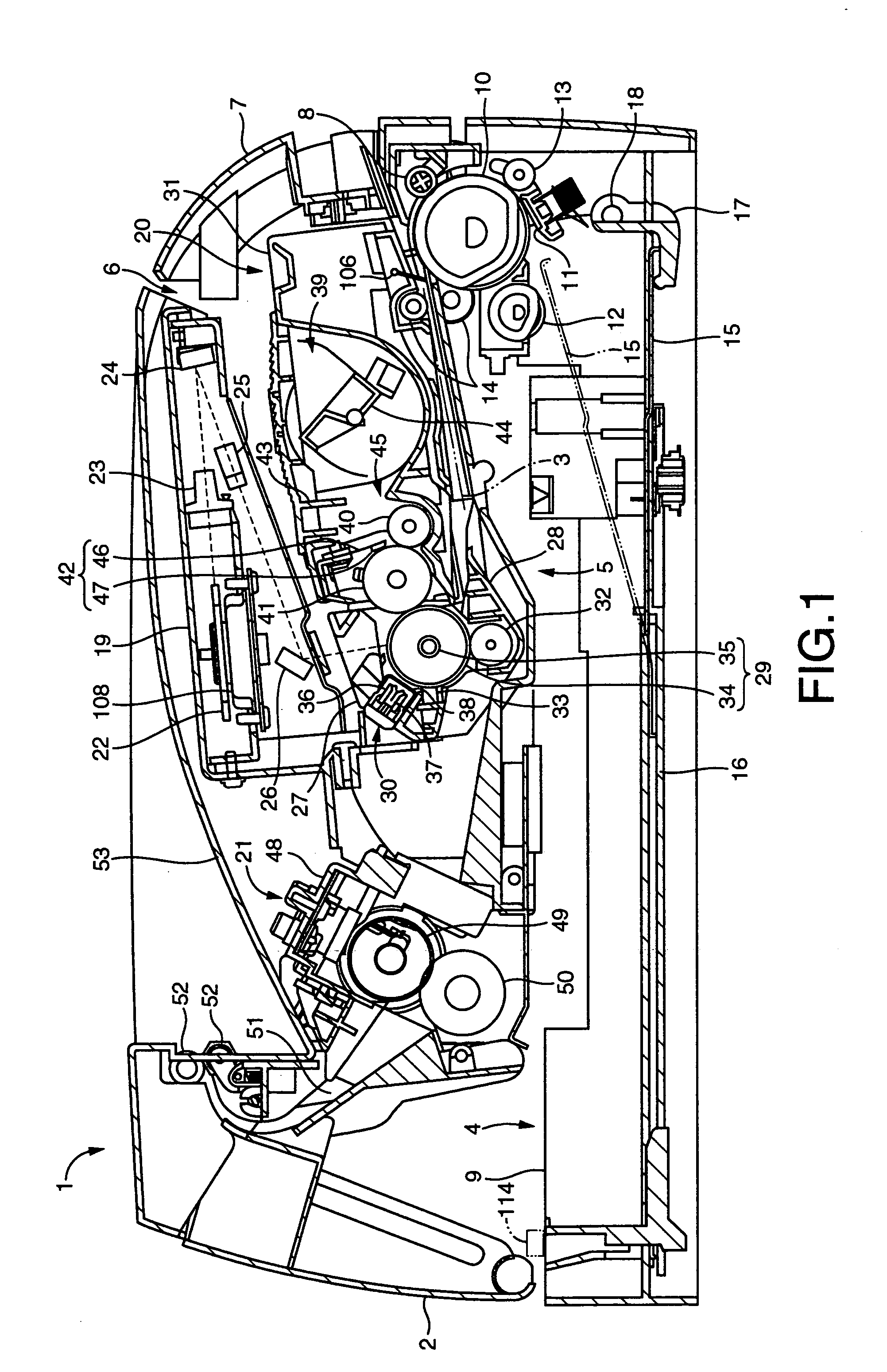 Image forming apparatus with recording medium support member adjustable in position for desired position of uppermost recording medium on support member