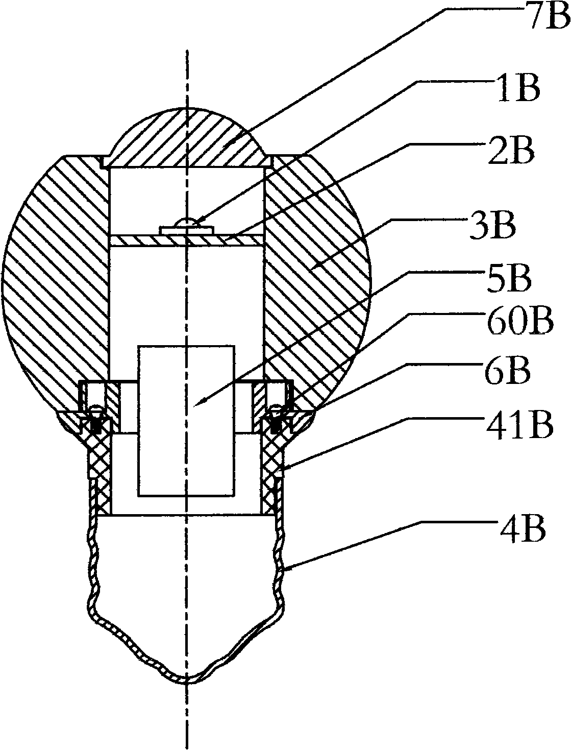 High-power LED lamp structure and manufacturing method thereof