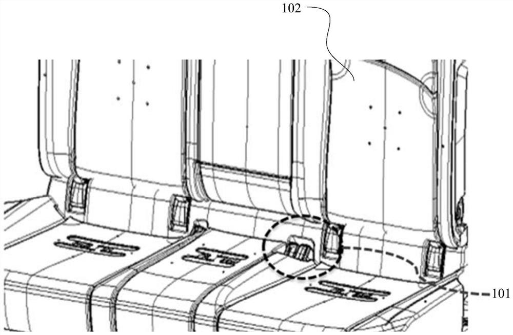 Method for conveniently wearing safety belt and lifting device of safety belt lock catch