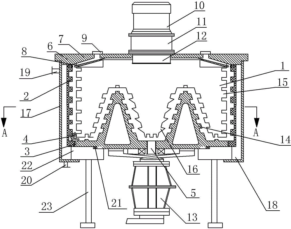 Double-vibration barrel-shaped stirring mill