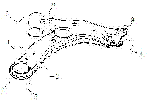Welding clamping method for automotive suspension control arm