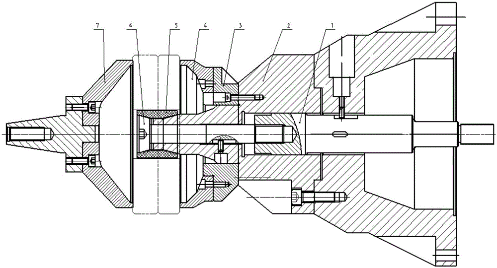 High-precision clamp for quickly replacing hobbing teeth of disc gear