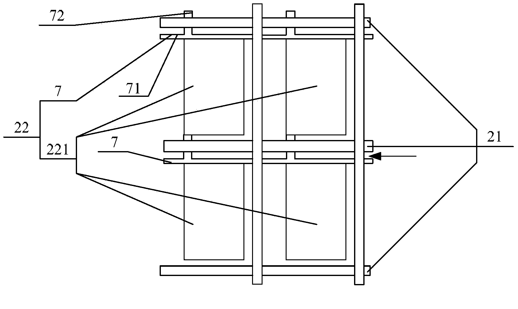 Array substrate used in ADS (adaptive damping system) display device