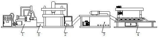 Aluminum alloy plate production line and cutting device