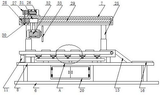 Aluminum alloy plate production line and cutting device