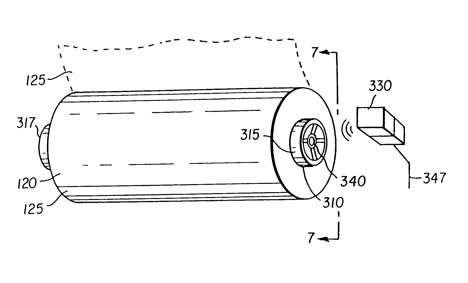 Printer media supply spool adapted to allow the printer to sense type of media, and method of assembling same