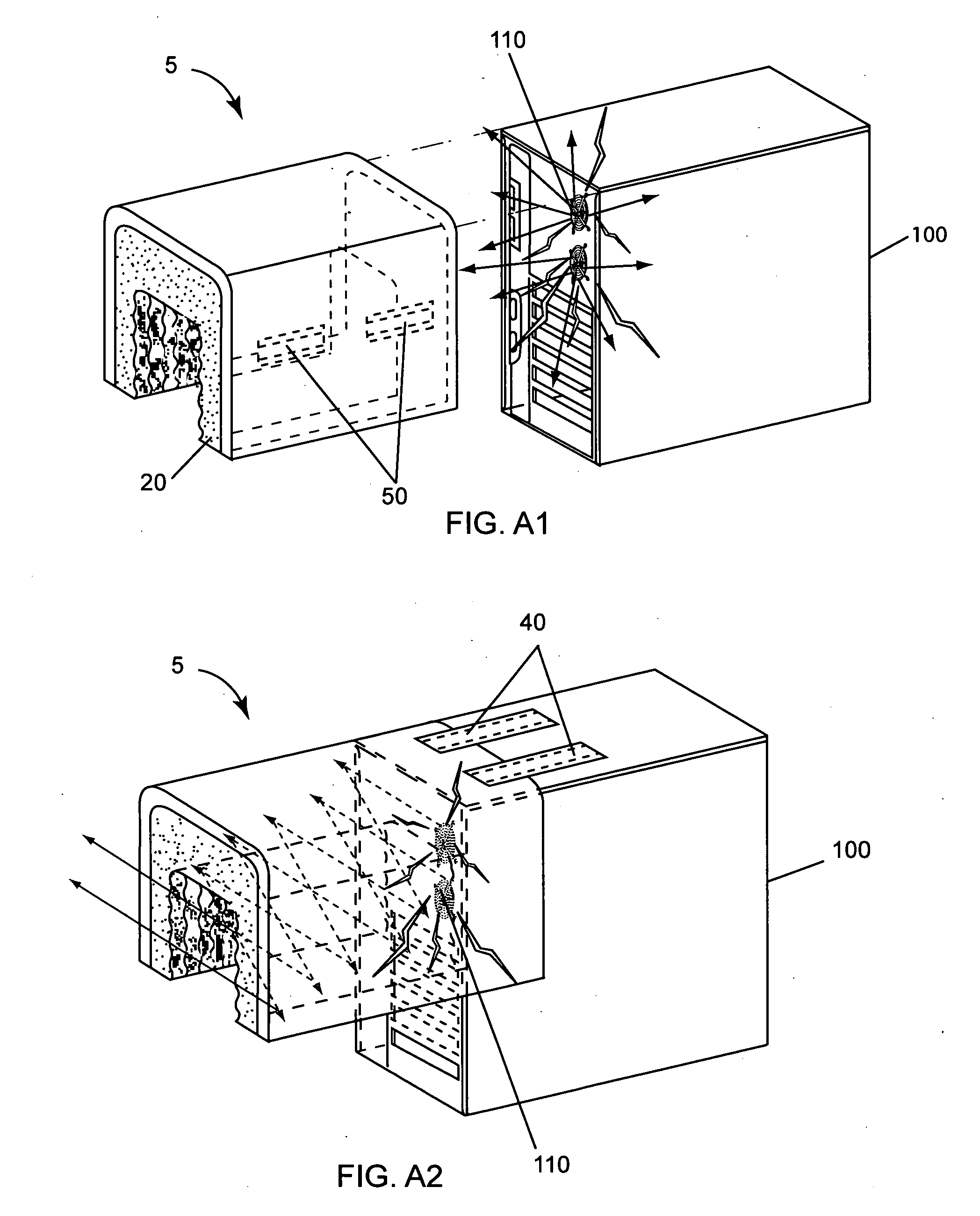 Acoustic noise reduction apparatus for personal computers and electronics