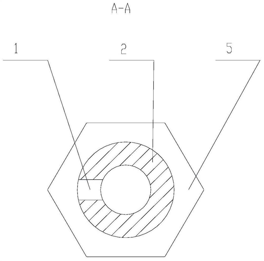 An oil supply hollow screw structure