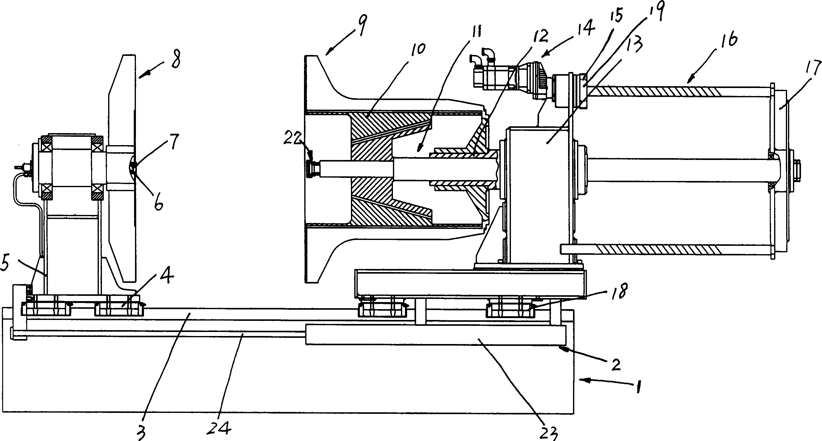 Coiling apparatus of re-spooling machine