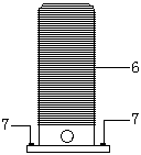 Vertical conductor bonded quick tensioner fitting support insulator in use